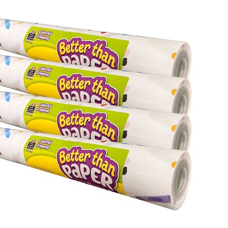 Teacher Created Resources Better Than Paper Bulletin Board Roll, Colorful Crayons, 4PK TCR32456